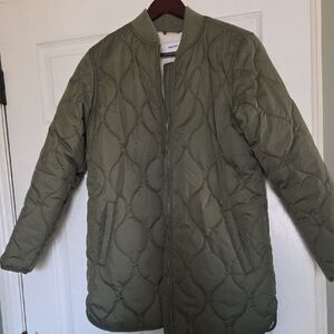 Old Navy Olive Green Quilted Jacket